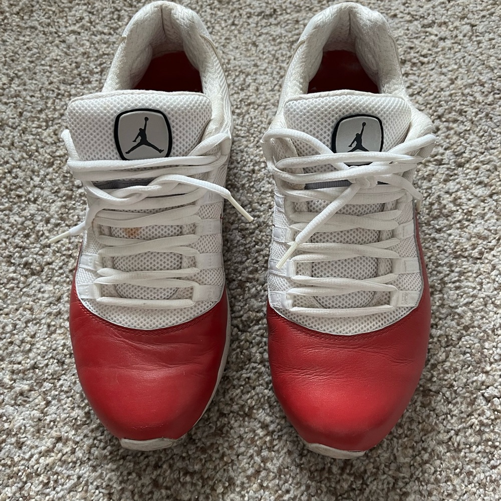 Air Jordan Red and White Nike Size 11 Men’s
